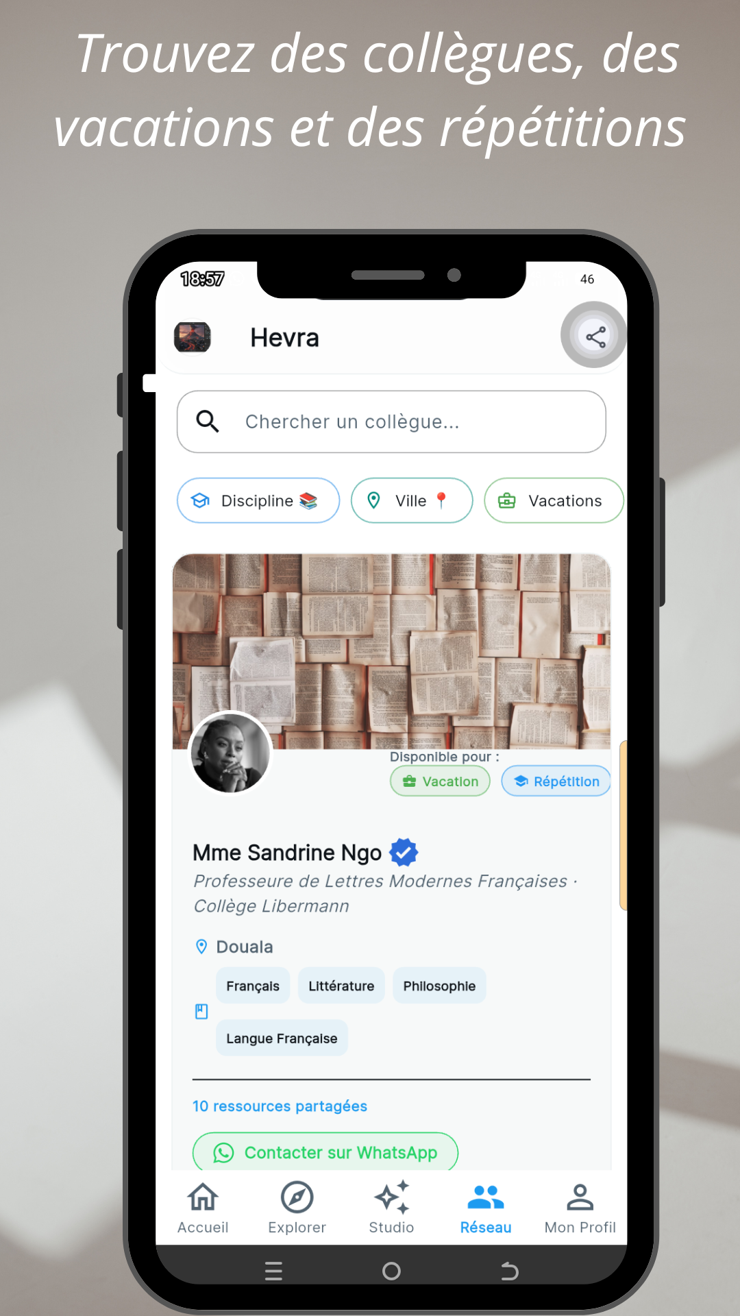 Réseau professionnel HEVRA